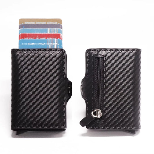 Porte-cartes de crédit antivol RFID Portefeuille homme femme Portefeuilles intelligents minimalistes Étui de support de carte bancaire mince Sac à main Carteras Choix