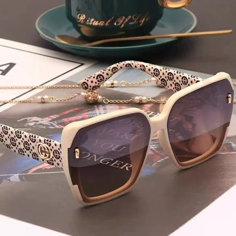 Fashion Polarized Sunglasses Internet Celebrity Sunglasses 2025 New Ins Spice Girl Style Premium Women's Sunglasses