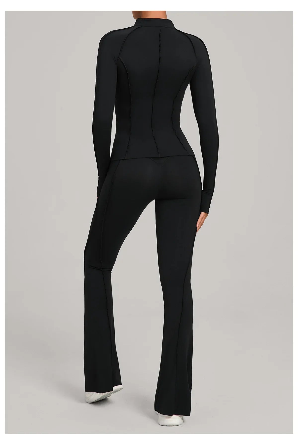 Gym Casual Yoga Set for Women Outdoor Running Fitness Outfit Autumn Winter Tight Sports Three-Piece Set Zipper Coat+bras+pants