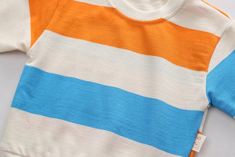 New Spring Autumn Baby Boys Clothes Suit Children Girls Fashion T-Shirt Overalls 2Pcs/Set Toddler Casual Costume Kids Tracksuits