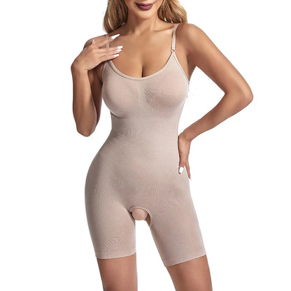 Bodysuit Shapewear Women Open Crotch Tummy Control Full Body Shaper Seamless Slimming Sheath Butt Lifter Abdomen Shapers Corset