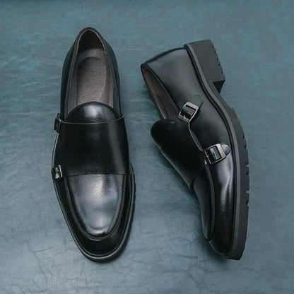 2026 Man Split Leather Shoes Rubber Sole Man Business Office Male Dress Lether Shoes Genuine Leather Wedding Party Shoes Plus 46