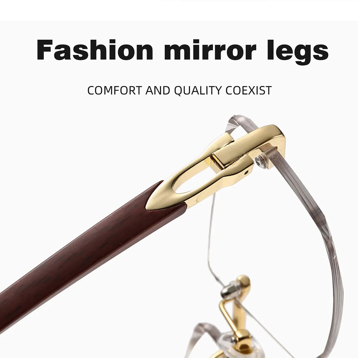 Photochromic Rimless Sunglasses Women Trendy Luxury Square Sunglass Men Vacation Sunscreen Fashion Glasses Gafas De Sol Hombre