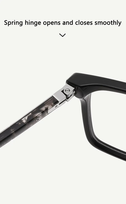 New Fashionable Geometric Square Frame Minimalist Design Men's Anti-Blue Light Glasses Customizable Prescription LS218