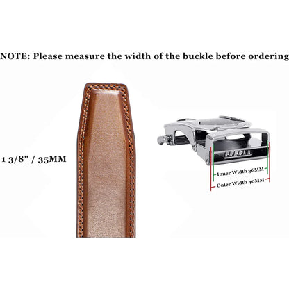 Men Belt High Quality Genuine Leather Belt Metal Alloy Automatic Buckle Brand Luxury Design Waist Belts for Men 150cm Size