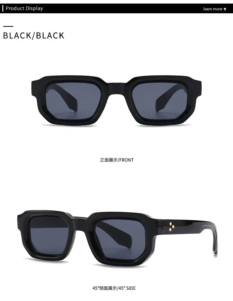 New Myopia Sunglasses Narrow Frame Women Luxury Brand Design Trendy Sunglass for Men Charm Retro Square Glasses UV400