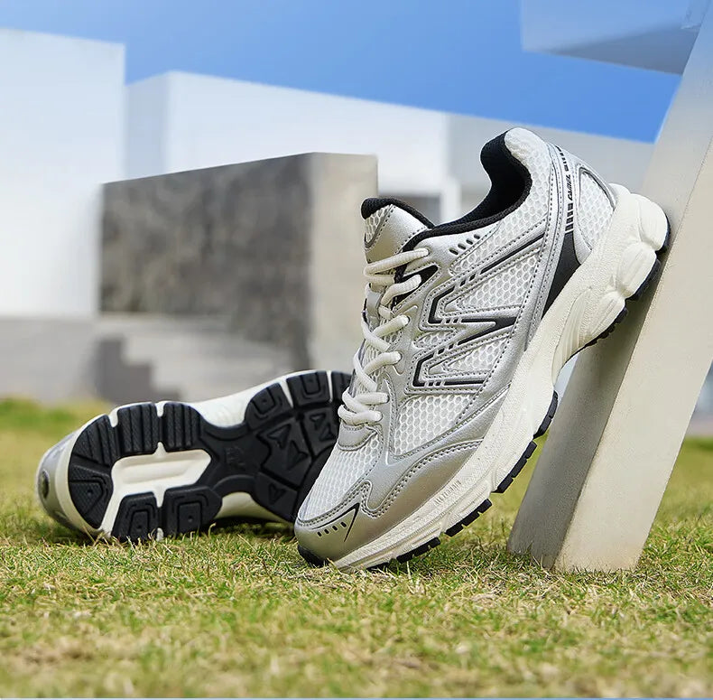 Jogging Shoes Retro Casual Mesh Sneakers Breathable Sports Running Shoes for for Men and Women Soft Shock Absorbing