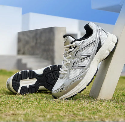 Jogging Shoes Retro Casual Mesh Sneakers Breathable Sports Running Shoes for for Men and Women Soft Shock Absorbing