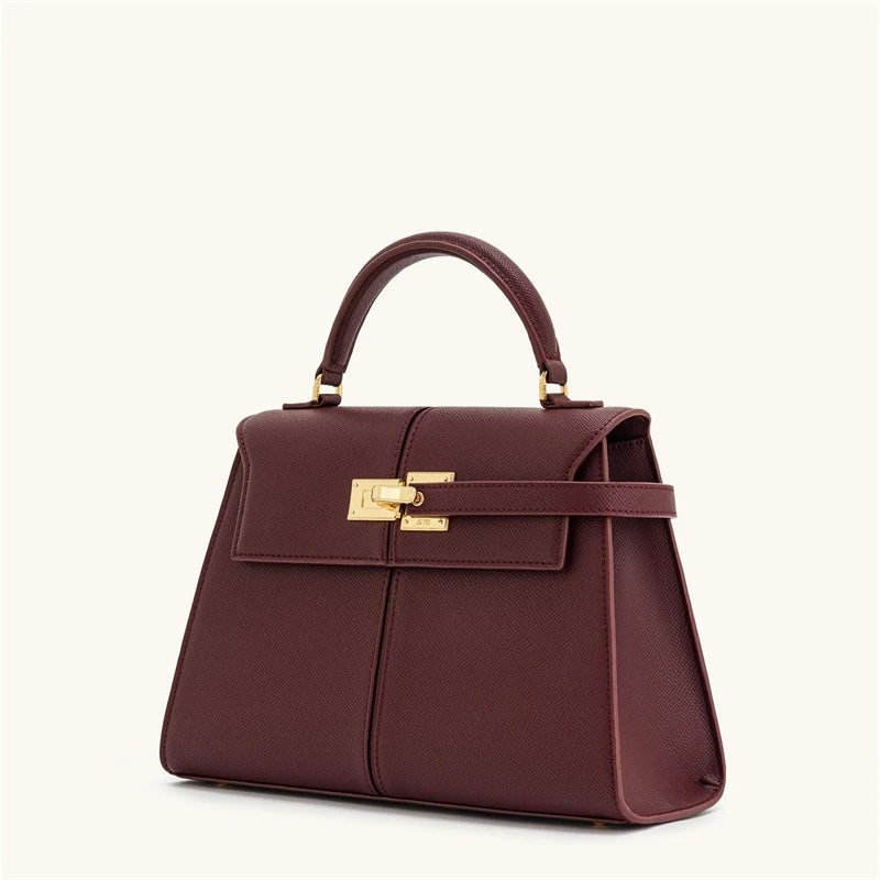 Women's Handbag Elise Designer Fashion 2026 New Burgundy Handbag Large Square Crossbody Bag High-end Women's Bag