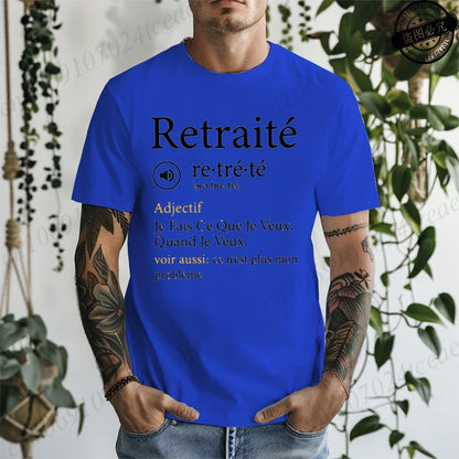 This Is No Longer My Problem Retirement T Shirt Harajuku Casual Fashion Loose Tee Tops Funny French Humnor Retired Papa T-shirt