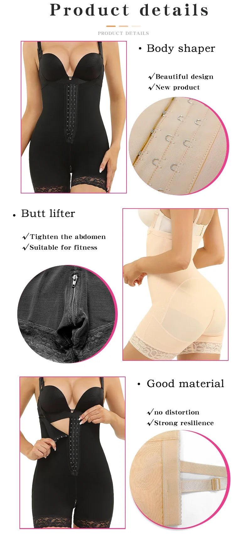 New Arrival High Compression Fajas Abdominal Board Post Surgery  Strapless Figure Corrector Tummy Control  Waist Body Shapewear