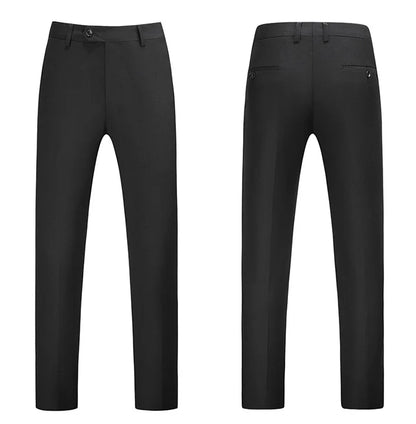 19 Color High Quality Men's Solid Color Slim Fit Suit Pants 2025 Fashion Formal Business Social Groom Wedding High End Trousers