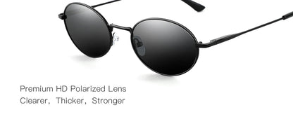 Retro Oval Polarized Sunglasses for Women Men Trendy Round Y2k Sunnies Small 90s Style Vintage Shades Sun Glasses
