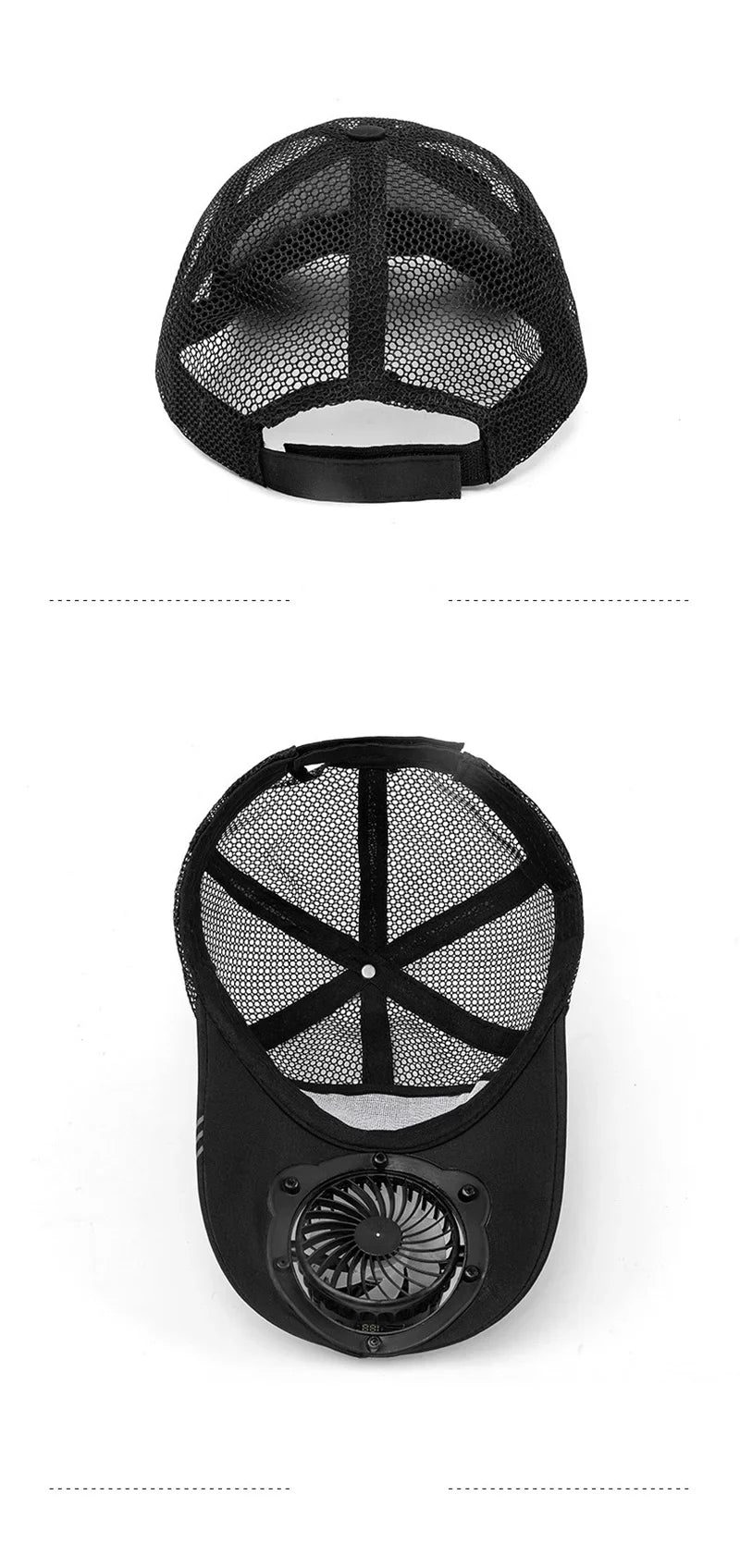 Solar Powered Charge Fan Baseball Cap Adults Summer Outdoor Camping Fishing Sun Shading  Duck Tongue Mesh Cap Father's Day Gifts
