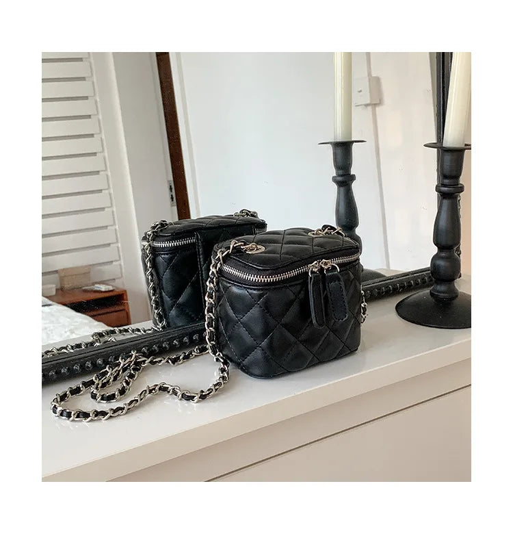 Mini Lingge Shoulder Bag Luxury Designer Bags for Women 2023 Fashion Chains Crossbody Bag Box Handbags Lipstick Coins Purses New