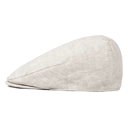 Men Cap Herringbone Linen Newsboy Caps High Quality Flat Caps Driver Ivy Hat Bakerboy Hats Cool Boina for Male