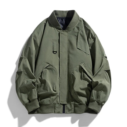 Spring Autumn Plus Size Jacket Men's Pocket Loose Fashion Brand Coat 130kg 7XL bomber jacket 5XL 6XL workwear jacket