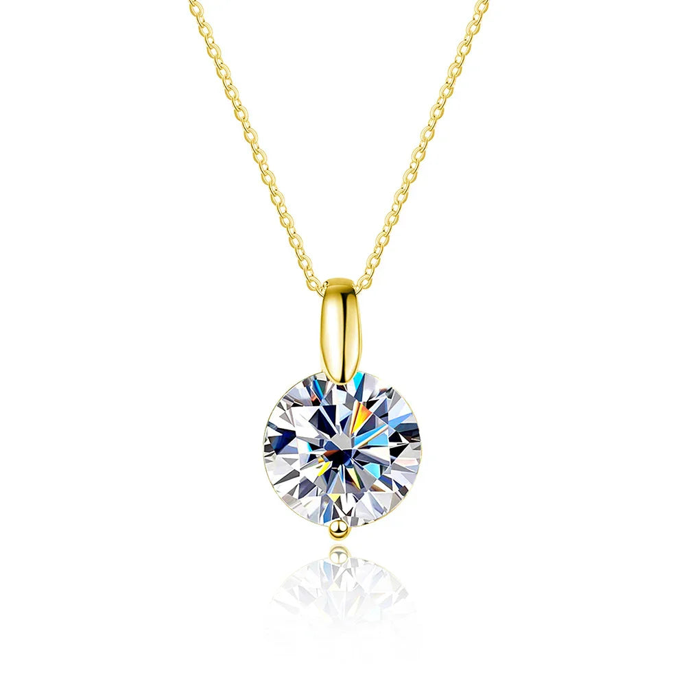 D VVS1 Moissanite Necklace Diamond Pandent 1-3ct GRA Certified s925 Sterling Silver 18k Necklaces for Women Dainty Gift