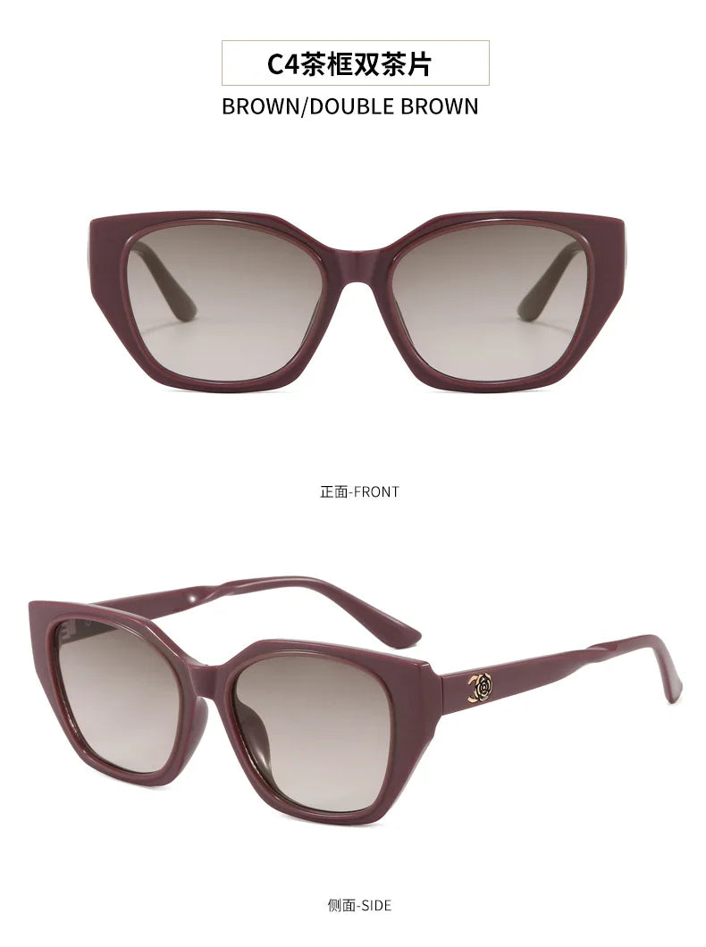 Women's Cat Eye Sunglasses for Women UV400 Gradient Lenses Casual Streetwear Shades Ladies Sun Glasses Lentes De Sol Mujer