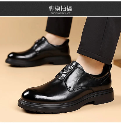 Business Men Shoes Patent Leather Man Brogues Shoes Fo Man Dress Shoe Loafers Pointed Toe Male Moccasins Plus Size Shoes for Men