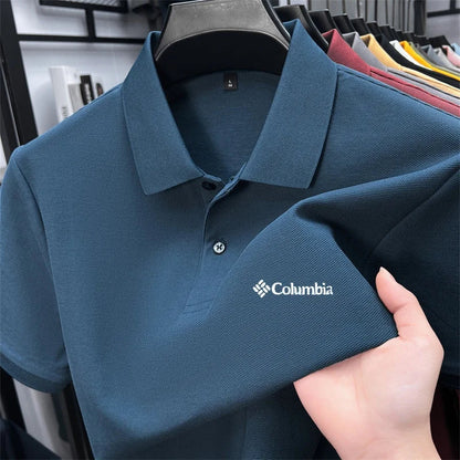 Cotton100% Men's Summer Luxury High Quality Short Sleeves Polo Shirt Letter Printing 25colors Brand T-Shirt Business Men's Wear