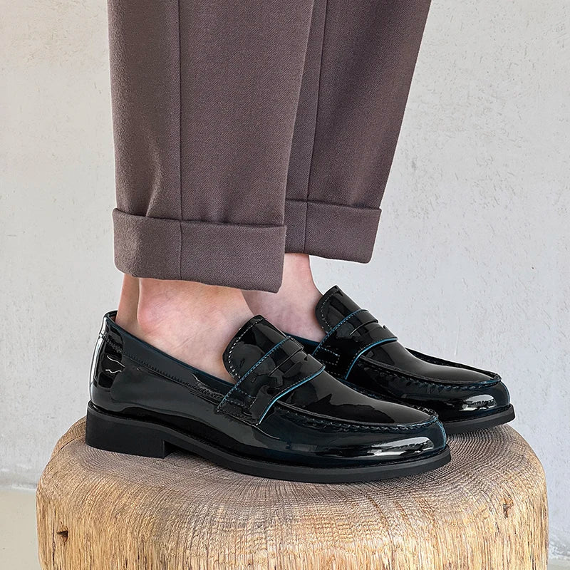 2025New Men Casual Oxford Shoes Genuine Leather Business Tooling Shoes Comfy High Quality Outdoor Antiskid Loafers Walking Shoes