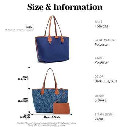 Women's Tote Bag New Simple Double sided Available Mother and Child Large Capacity Casual Handbag Shopping Bag
