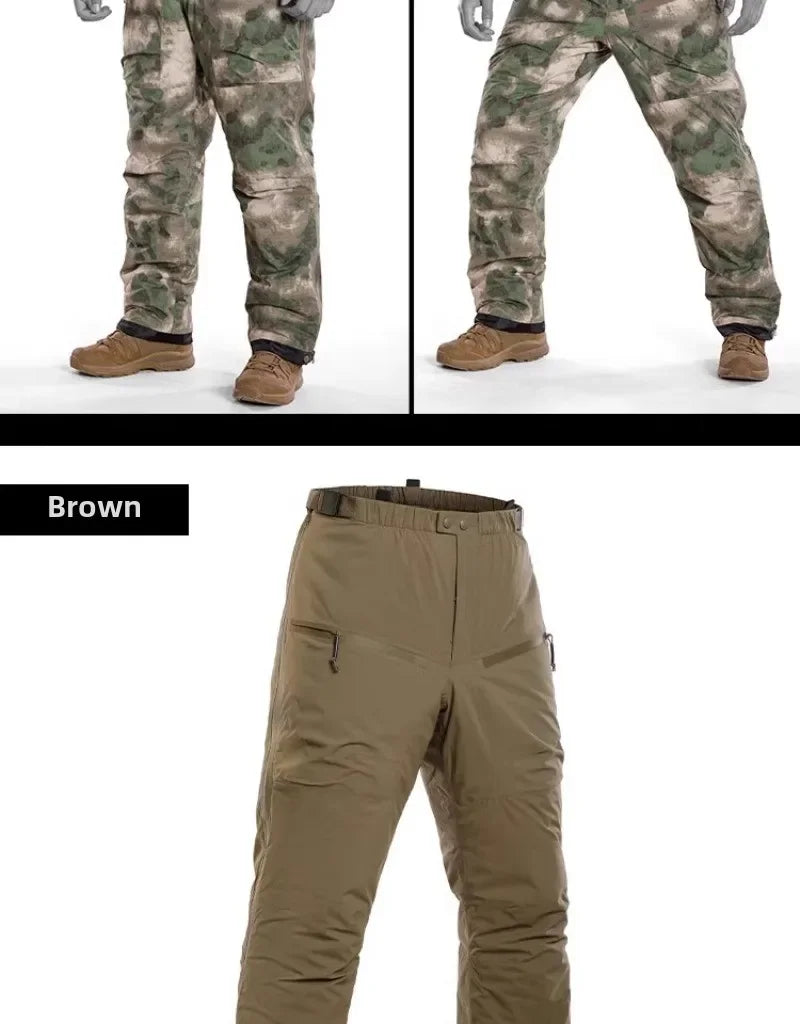 Tactical Men's Warm Cotton Pants Camouflage Winter Thickened Polar Cold Clothing Mountaineering Military Outdoor Sprint Pants