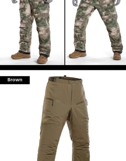 Tactical Men's Warm Cotton Pants Camouflage Winter Thickened Polar Cold Clothing Mountaineering Military Outdoor Sprint Pants