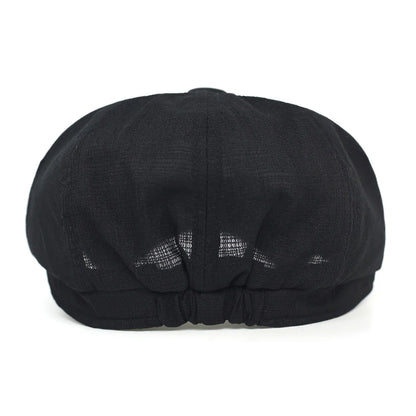 Spring Summer Breathable Mesh Newsboy Caps Men Woman Casual Beret Flat Ivy Cap Soft Solid Driving Fashion Peaked Cap Unisex