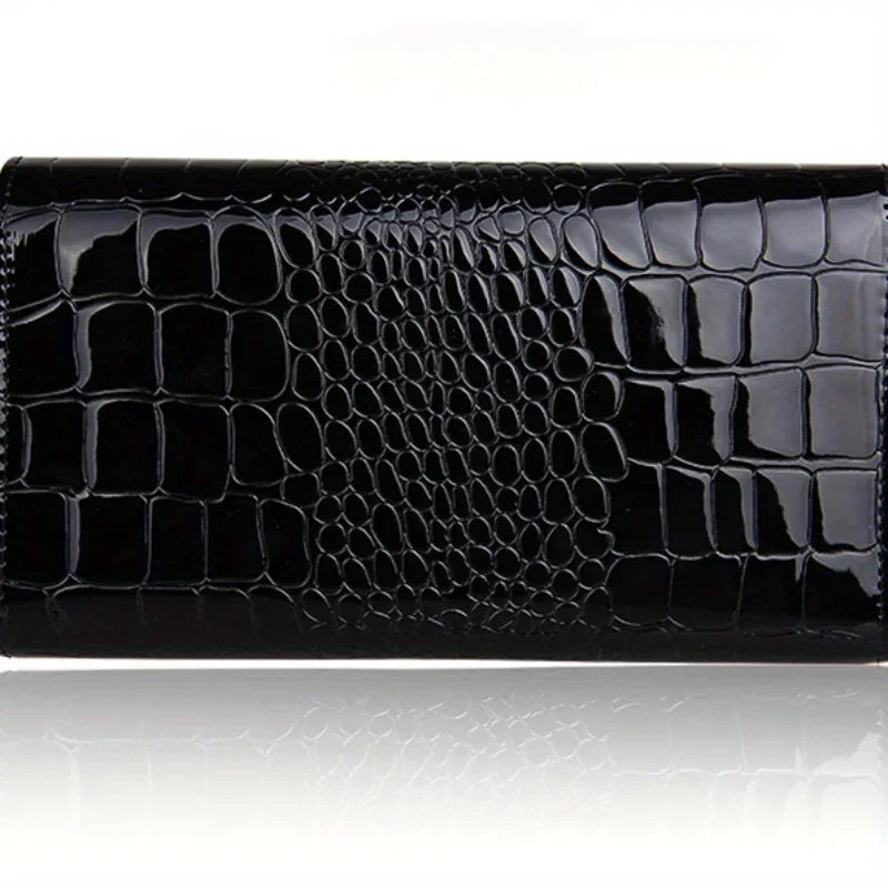 Patent leather women's clutch bag Large capacity clutch bag chain clutch bag Single shoulder straddle bag