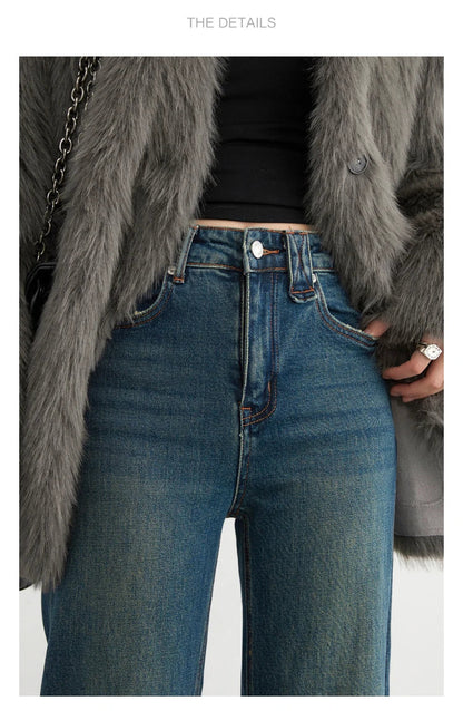 Women Jeans New High Waist Flare Denim Pants Micro Elastic Woman Trousers Horseshoe Pant Female Autumn Winter 2023