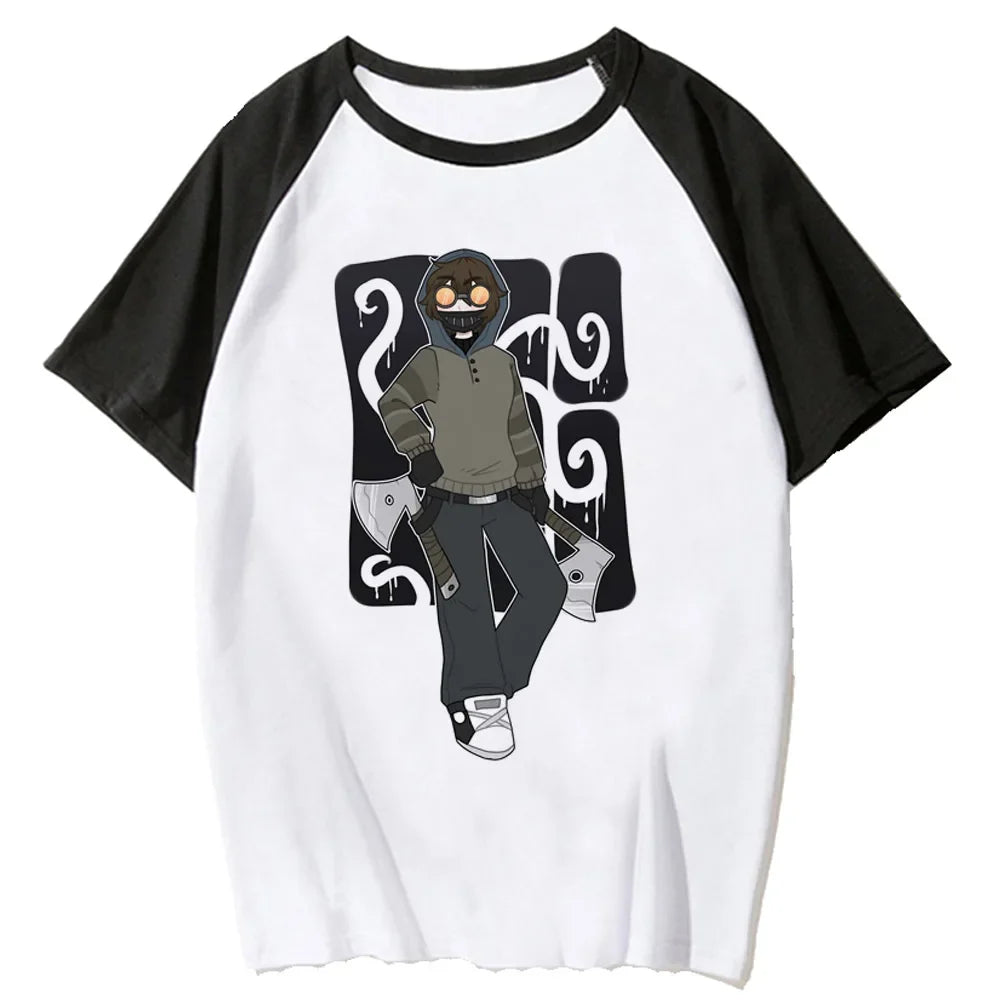 Creepypasta top women funny t shirt female harajuku designer clothes