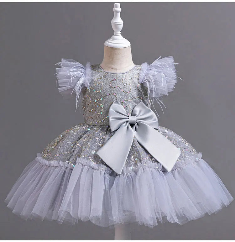 Fashion Girls Dresses for Party and Wedding Sleeveless Kids Birthday Party Princess Dresses Summer Girl Evening Gown 1-9 Years