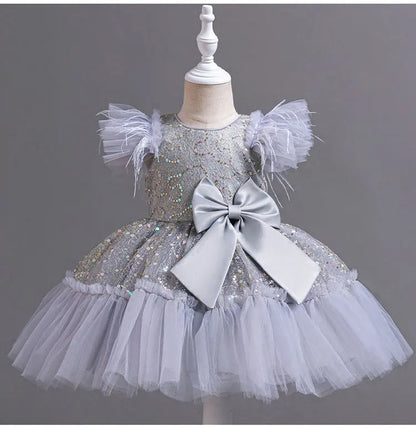 Fashion Girls Dresses for Party and Wedding Sleeveless Kids Birthday Party Princess Dresses Summer Girl Evening Gown 1-9 Years