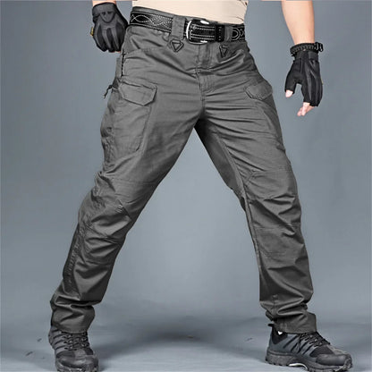 Plus Size Men's Elastic Tactical Pants Camping Hiking Fishing Trekking Climbing Outdoor Trousers Quick Dry Sports