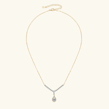 3.38CT Moissanite Necklaces for Women 100% Real Silver Chain 925 Pandant Lab Diamond Luxury Wedding Party Jewelry
