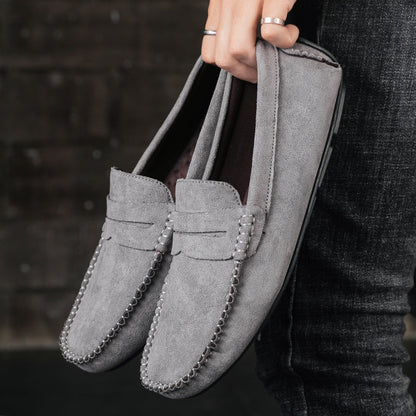 Fashion Suede Men Casual Shoes Breathable Comfort Slip-on Mens Driving Shoes Luxury Brand Men Loafers Mens Lazy Shoes Moccasins