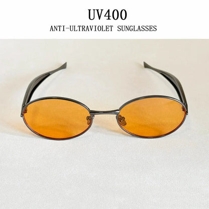 Oval Sunglasses Women Trendy 2025 Luxury Vintage Sunglass Fashion Glasses Dropshipping Lentes De Sol Mujer Lunette Soleil Femme