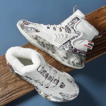 men boots 2024 New Winter Slippers Warm Men Shoes Waterproof Non-Slip Plush Sneakers Male tenis shoes Boots Men Sneakers Winter