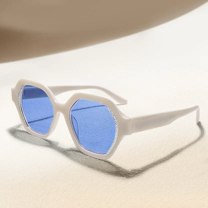 Fashion Rhinestone Cat Eye Acetate Sunglasses UV400 Protection Stylish Women's Sun Glasses