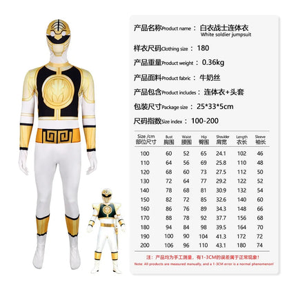 Fantasia Power Samurai Morpher Mighty Morphin Rangers Cosplay Costume Superhero Mask Kids Carnival Party Jumpsuit Zentai Suit