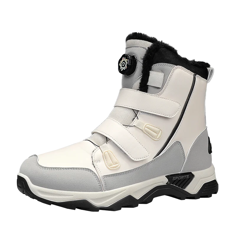 Men's Waterproof Snow Boots Midsole Warm Winter Outdoor Shoes With Slip Resistant Abrasion Resistant Outdoor Boots Men