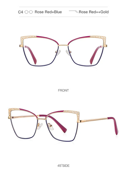 Fashion optical Frame Brand Design Women Eyeglasses Can Customized Prescription Anti-blue Light Prescription Glasses 3106