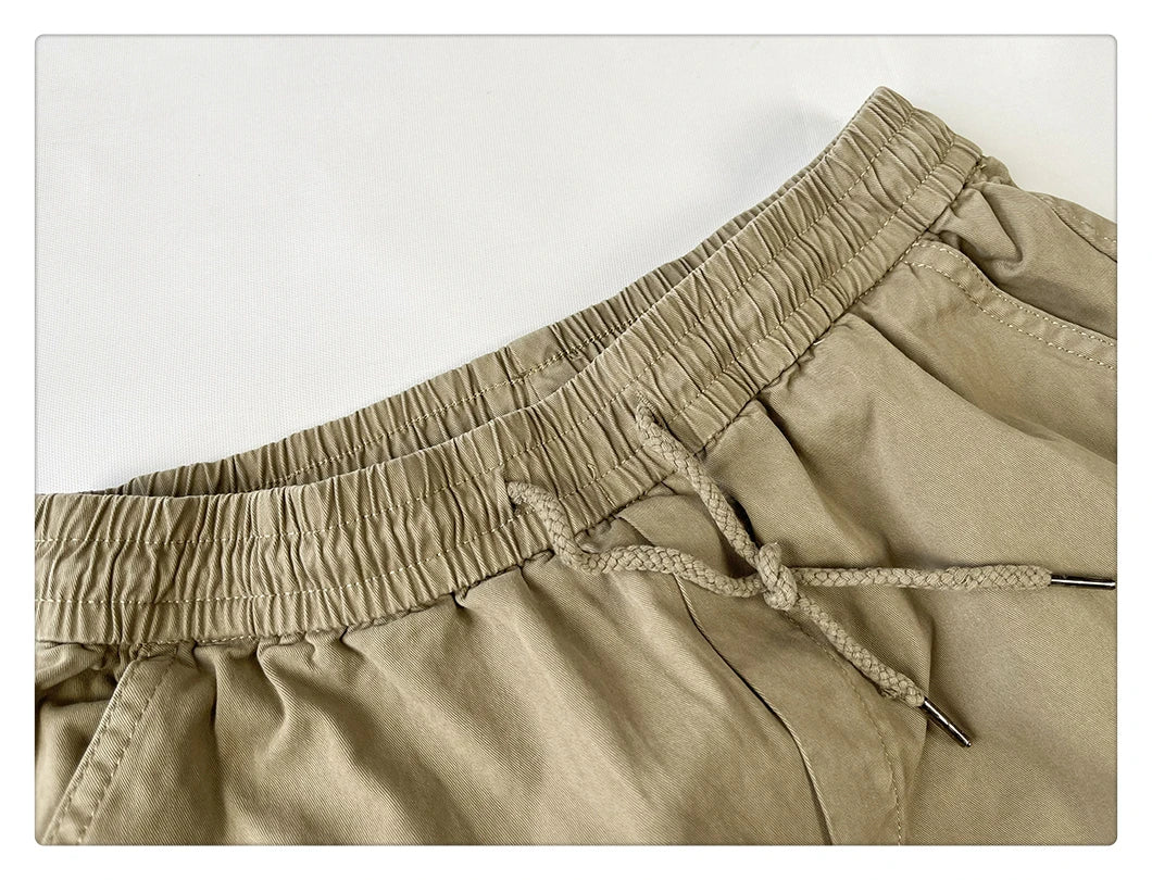 American Vintage Functional Cargo Pants Men Clothing High Quality Khaki Casual Jogging Pants Harajuku Tactical Joggers Trousers