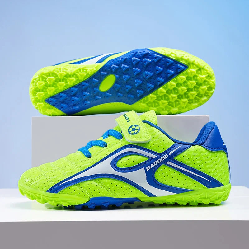 Kids Soccer Shoes Boys Grils Football Boots Non-Slip Training Indoor Outdoor Unisex Athletic Shoes Breathable Ultralight Sports