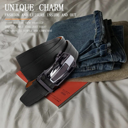 Mens Belt Automatic Metal Alloy Buckle Belt High Quality PU Luxury Belt for Men Belt Strap Male High Quality Designers 105 115cm