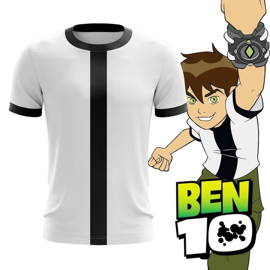 Animated Omnitrix Ben10 3D Print Men T-shirt Summer Outdoor Training Quick Dry Breathable Sport Football Jersey Short-sleeve Top