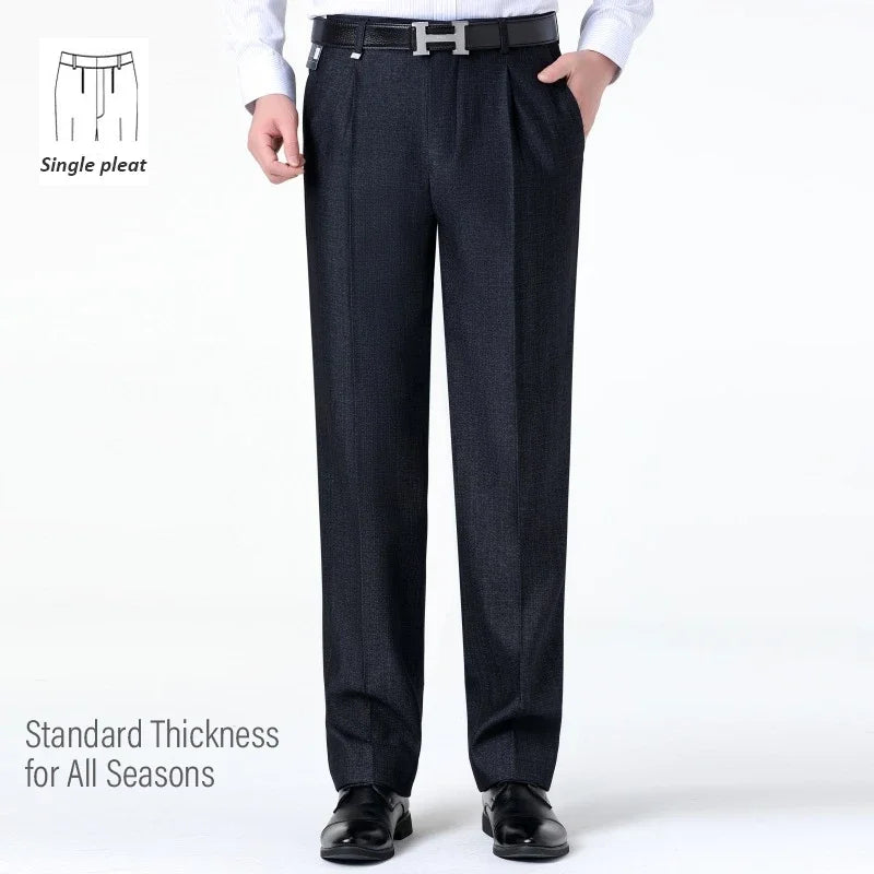 Top-Quality Men's Woolen Trousers - Traf Suit Pants,Business Formal,Trousers for Men, Man Pants, Naples Wool Dress Pants for Men