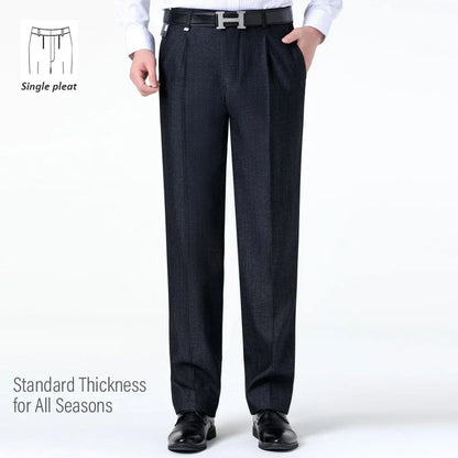 Top-Quality Men's Woolen Trousers - Traf Suit Pants,Business Formal,Trousers for Men, Man Pants, Naples Wool Dress Pants for Men